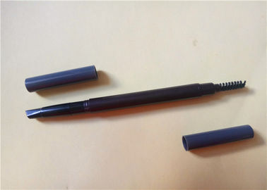 Lápis de sobrancelha fino automático plástico de Brown com certificação do ISO da escova