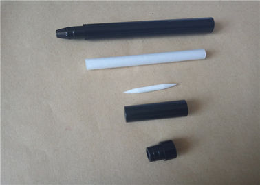 Do lápis líquido do lápis de olho do ABS da bola de aço empacotamento preto com pintura de pulverizador