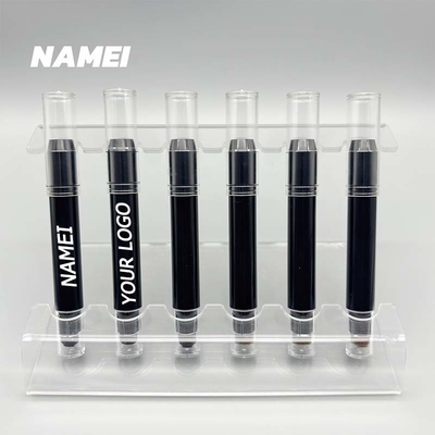 Bom preço. caneta de sombra de olhos 2 em 1 recipiente de lápis de sombra de olhos de duas extremidades com esponja para embalagem de maquiagem on-line