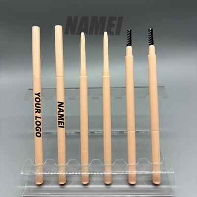 Bom preço. Atacado Design de Logotipo Privado Personalizado Duplo Cabeça Tubo Esbeltos Caixa de caneta de sobrancelha com escova da fábrica on-line