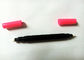 Cores customizáveis materiais de empacotamento do ABS da pena do selo do lápis principal dobro do lápis de olho