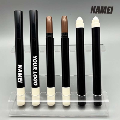 Bom preço. Nova embalagem de cosméticos 4g Chapstick branco rosa lápis de lábio caneta de plástico tubo com chipper e escova de algodão on-line