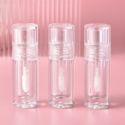Bom preço. Amostra grátis tubo transparente de brilho labial recipiente de brilho labial cosmético vazio embalagem personalizada de brilho labial on-line
