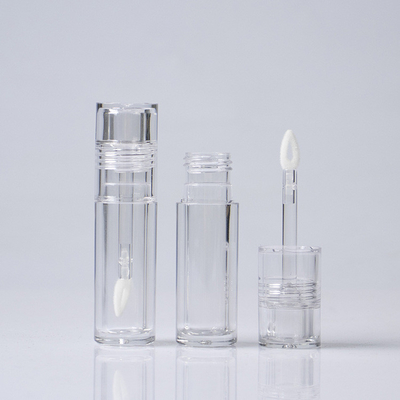 Bom preço. Novo design tubos de brilho labial recipiente cosmético transparente embalagens lindas de brilho labial on-line