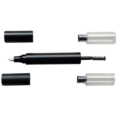 Bom preço. Tubo de mascara de plástico personalizado 10 ml recipiente cosmético de cabeça dupla on-line